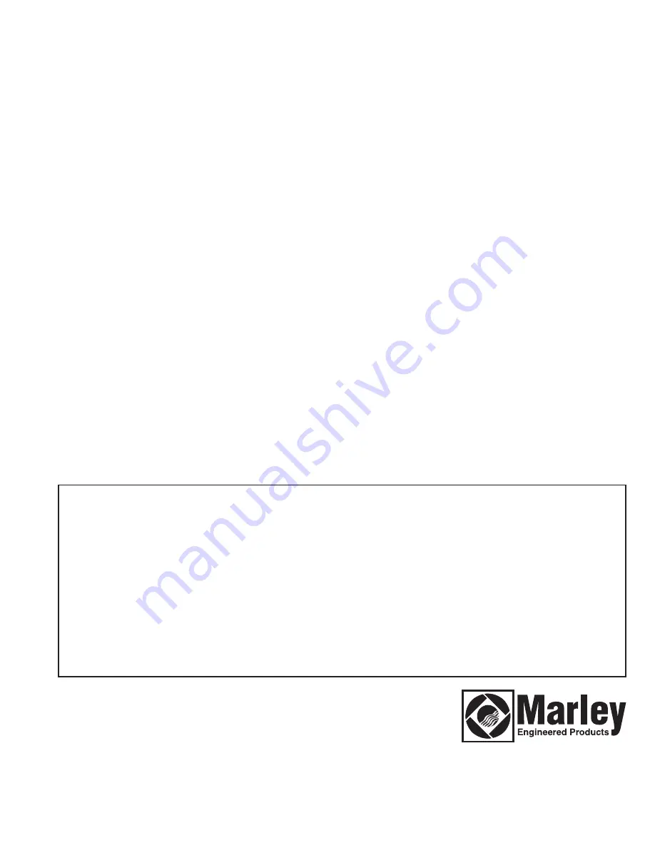 Marley HTWH Series Instructions Manual Download Page 8