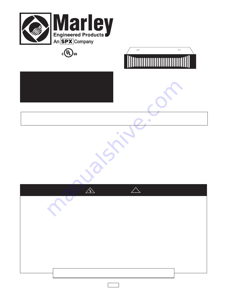 Marley S Series Installation & Maintenance Instructions Manual Download Page 17