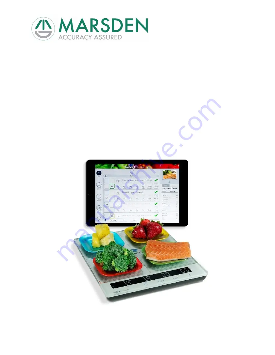 marsden Smart Diet Scale Скачать руководство пользователя страница 1