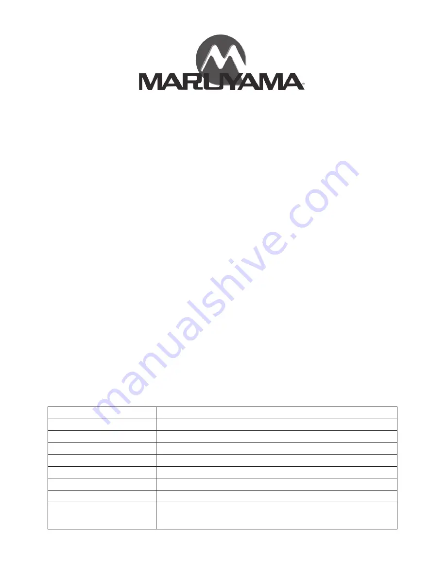 Maruyama B42H Owner'S/Operator'S Manual Download Page 9