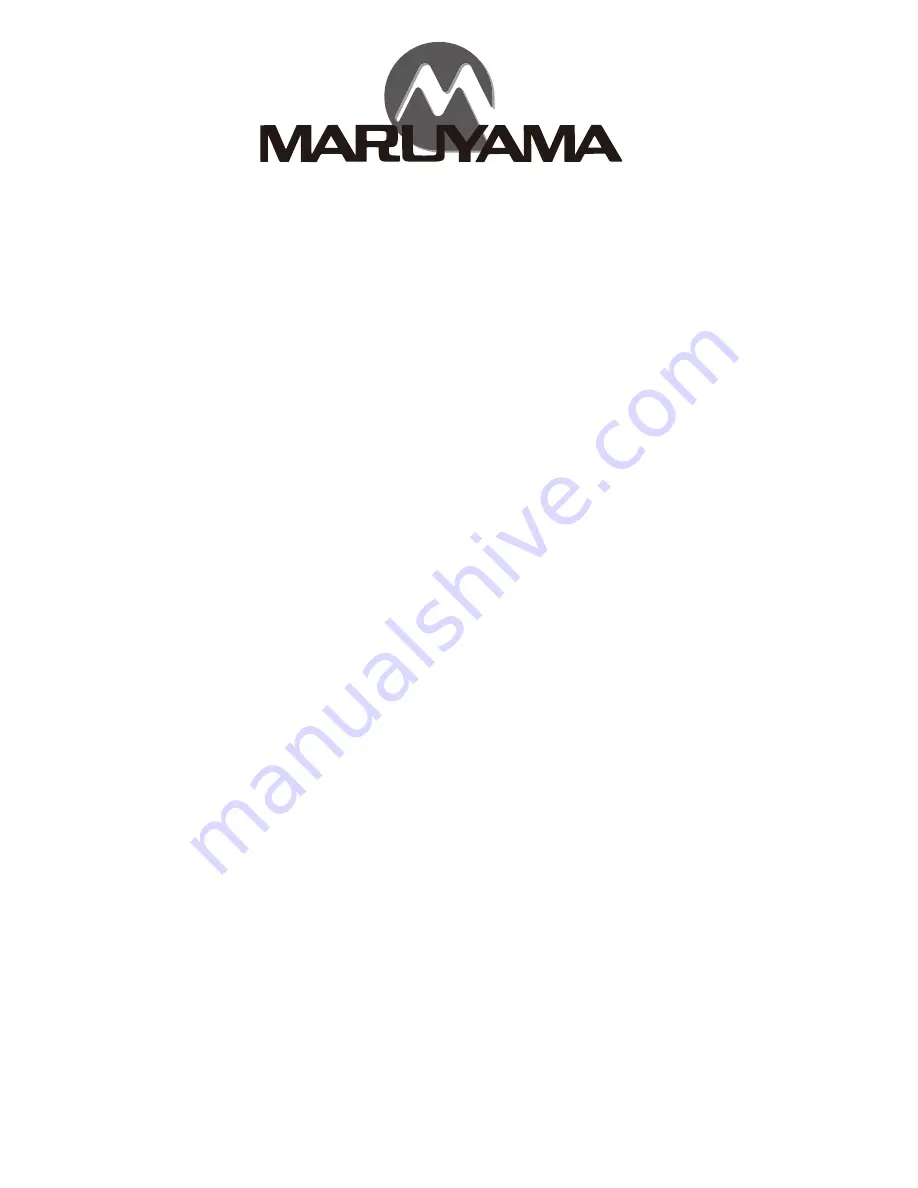 Maruyama MCV31R Owner'S/Operator'S Manual Download Page 2