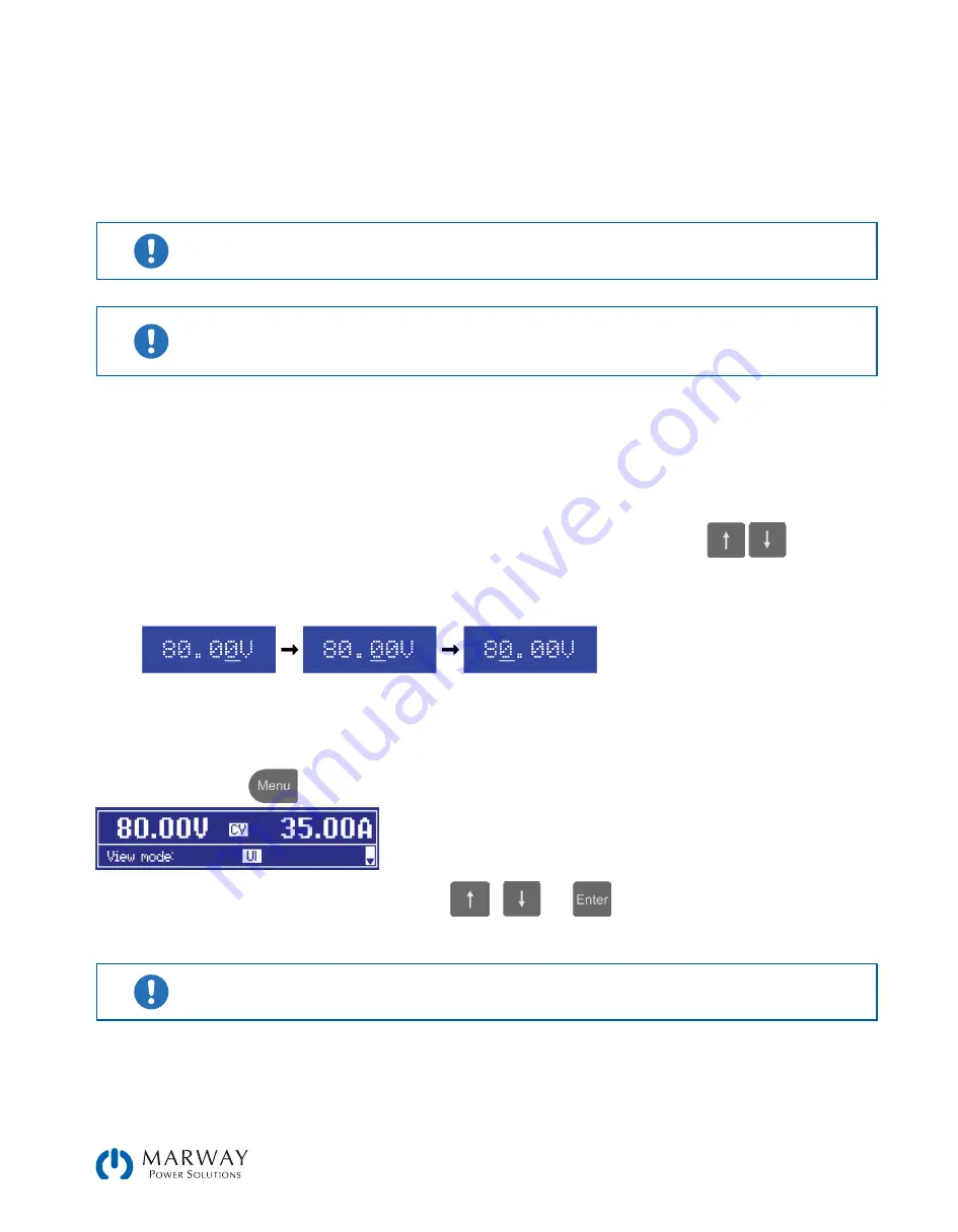 Marway mPower 300 Series Operating Manual And Reference Download Page 34