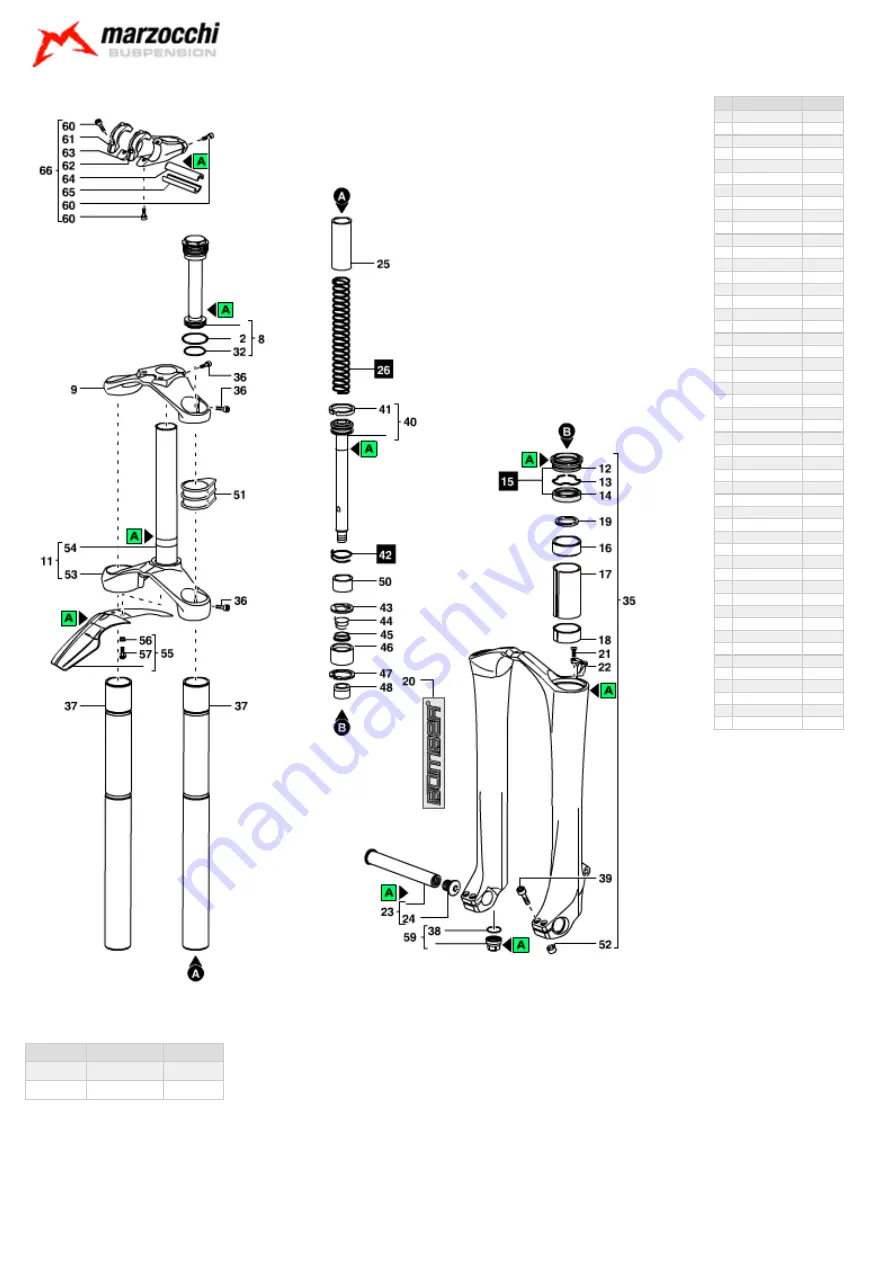 Marzocchi 888 VF 170 Technical Instructions Download Page 2