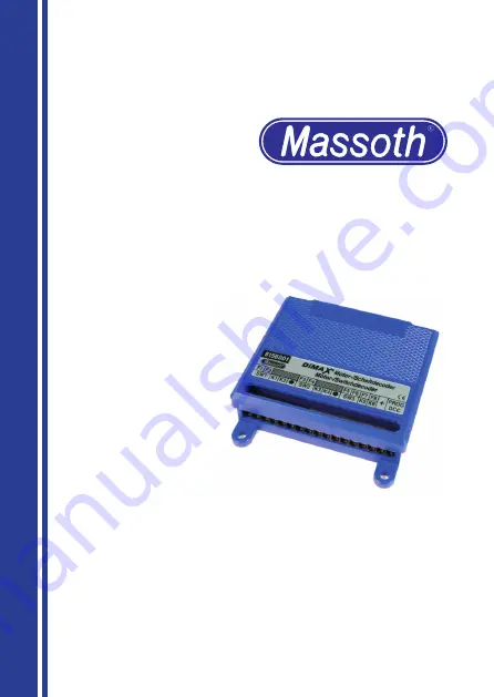 Massoth DiMAX 8156001 Manual Download Page 1