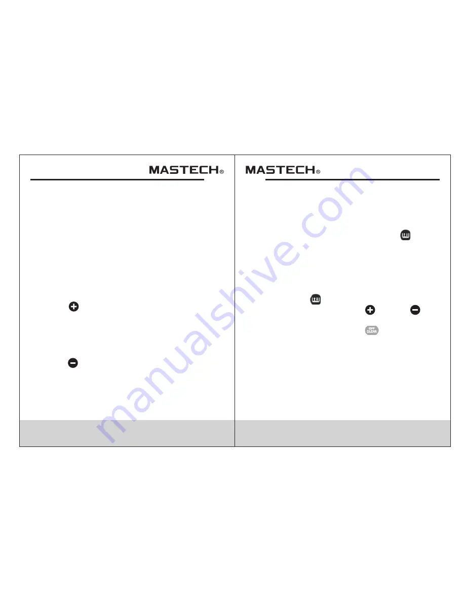 Mastech MS6460 User Manual Download Page 8