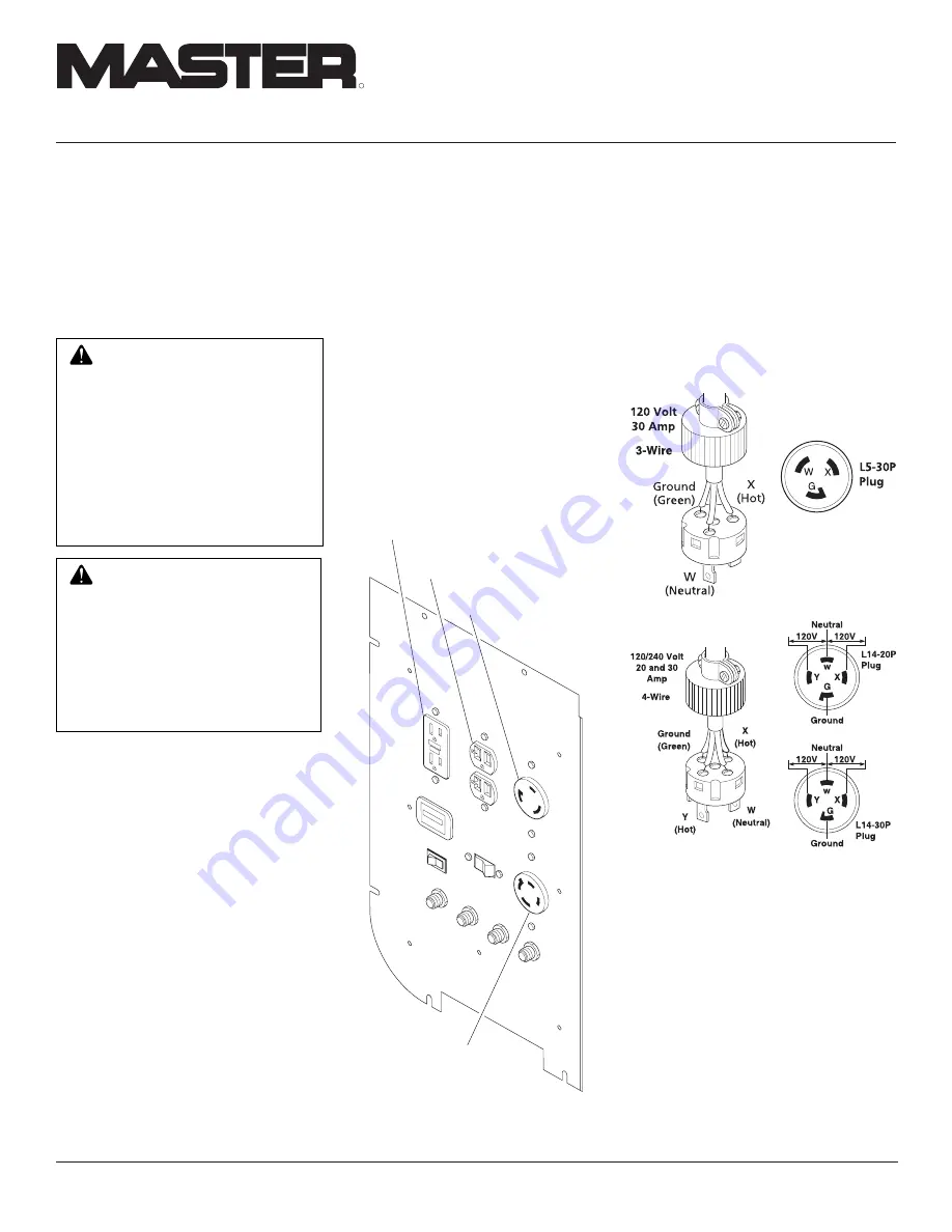 Master MGR2900, MGR4500I, MGR6000I Owner'S Operation And Installation Manual Download Page 10