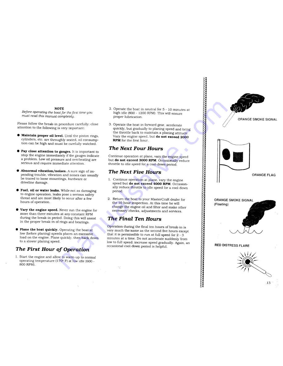 MasterCraft Pro Star Owner'S Manual Download Page 14