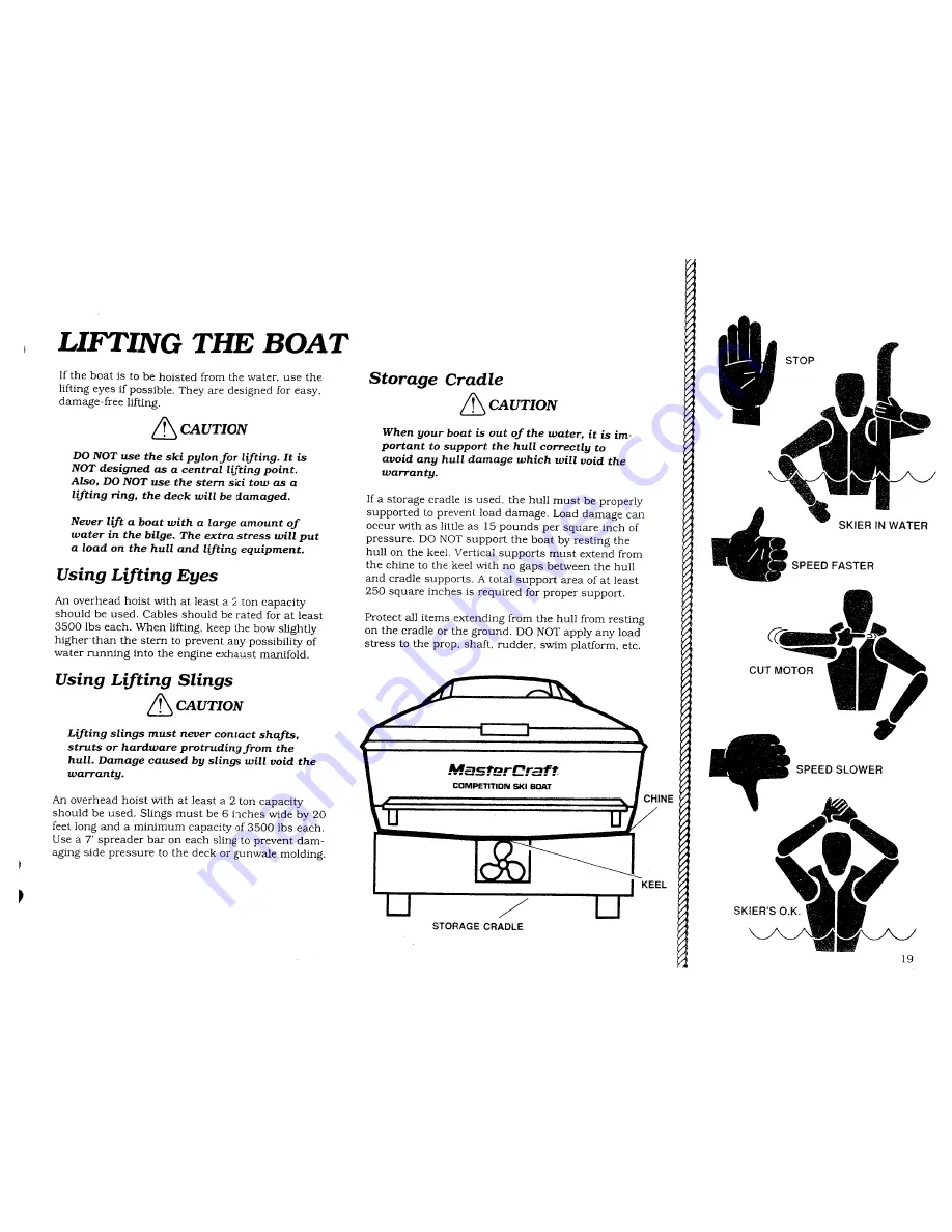 MasterCraft Pro Star Owner'S Manual Download Page 20