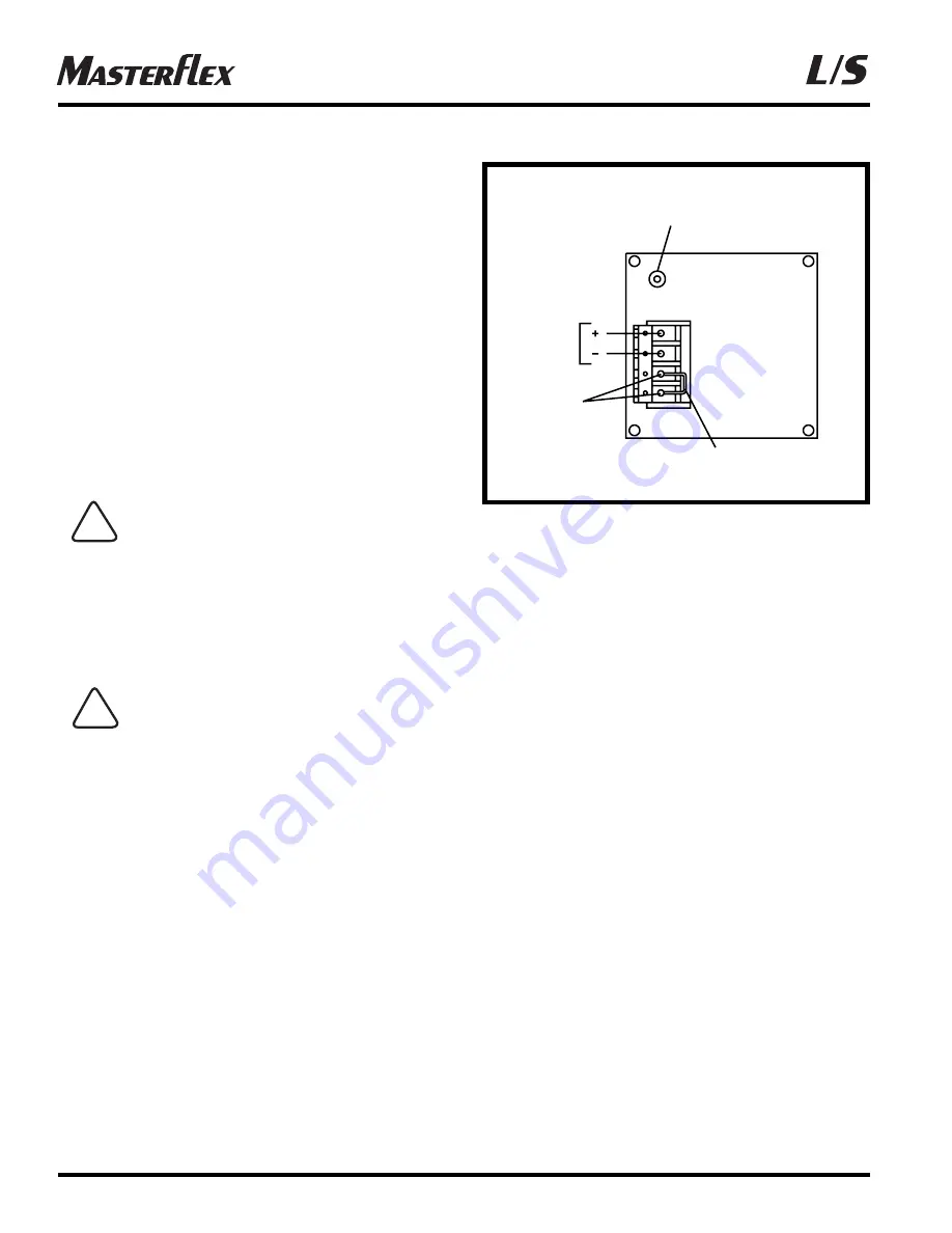 Masterflex L/S 772000-12 Operating Manual Download Page 10