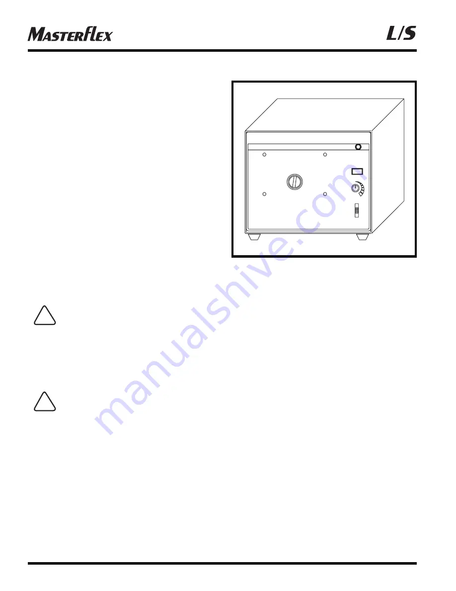 Masterflex L/S 772000-12 Operating Manual Download Page 26