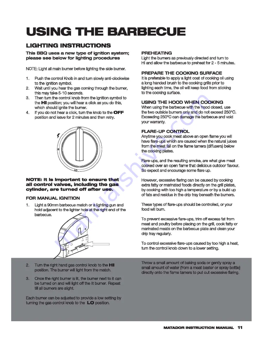 Matador BOSS 4 Installation And Operation Manual Download Page 11