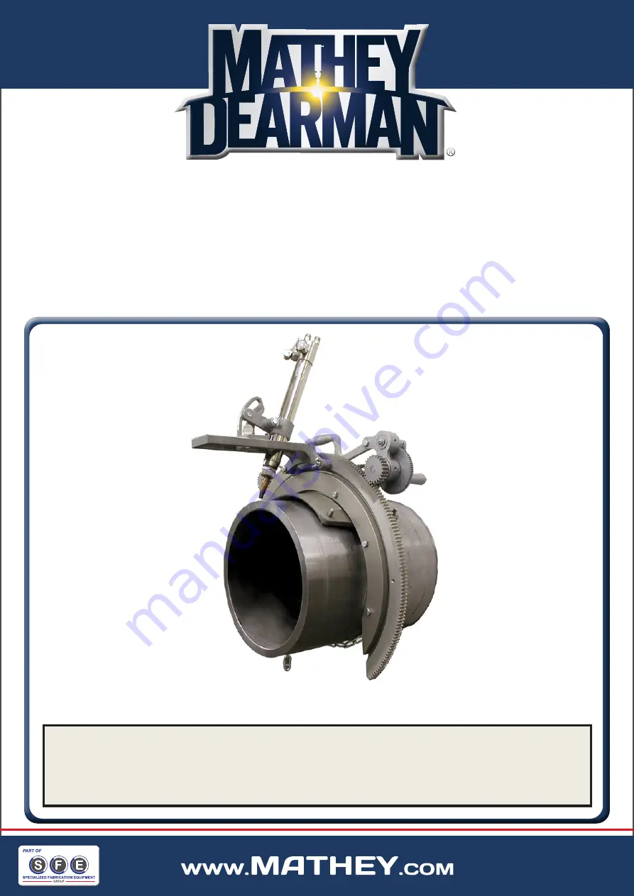 Mathey Dearman 03-0102-00 Parts And Operating Manual Download Page 1