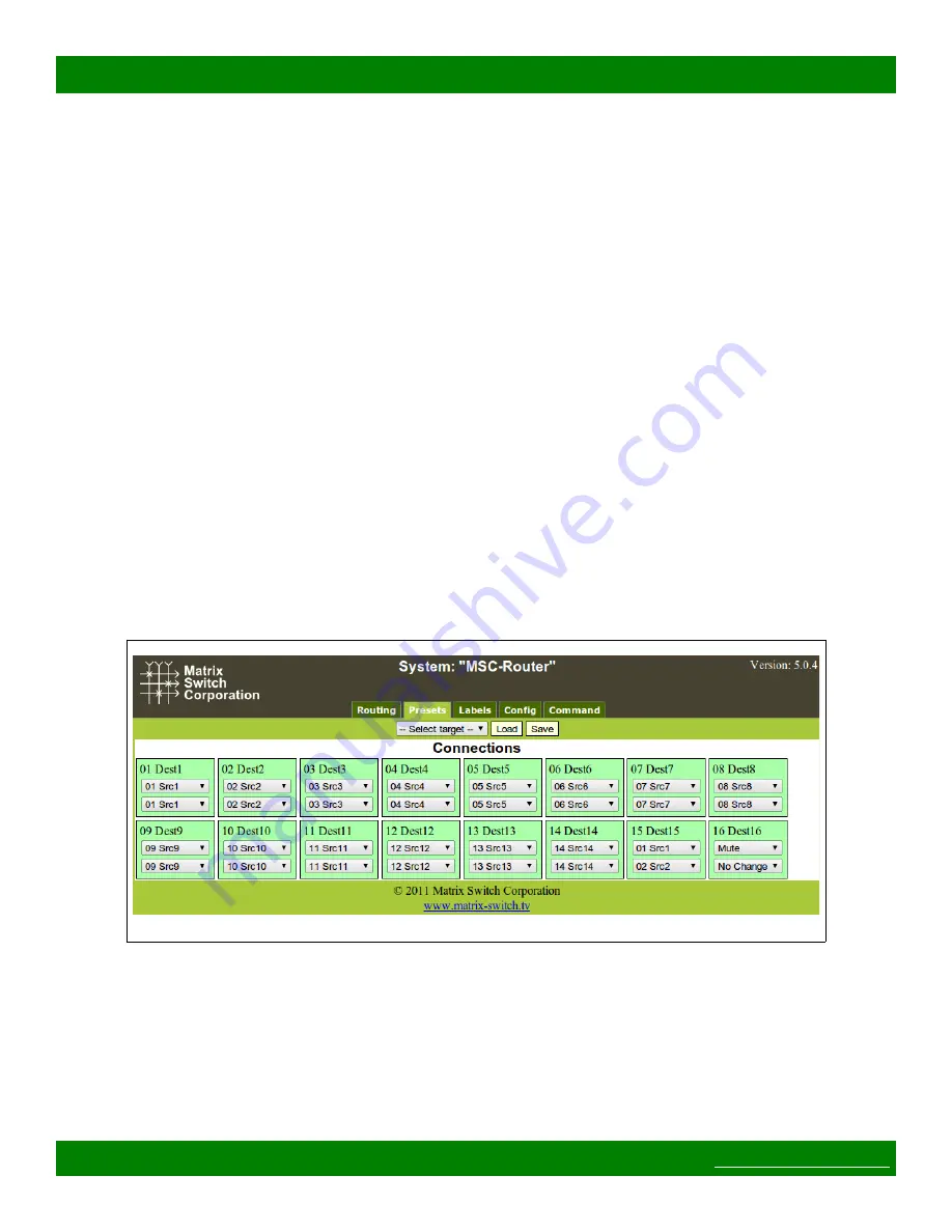 Matrix Switch Corporation MSC-2HD3216S Product Manual Download Page 14