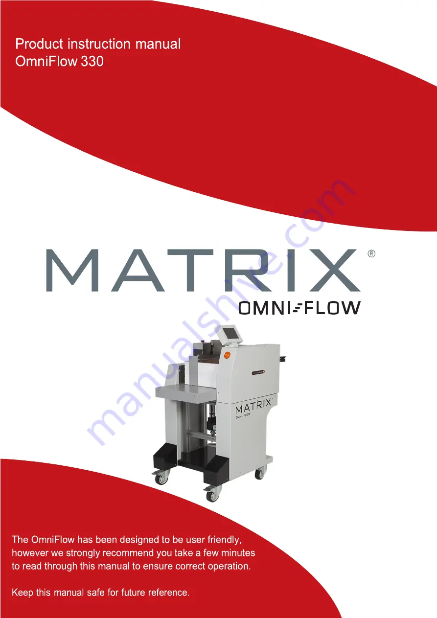 Matrix OmniFlow 330 Product Instruction Manual Download Page 1