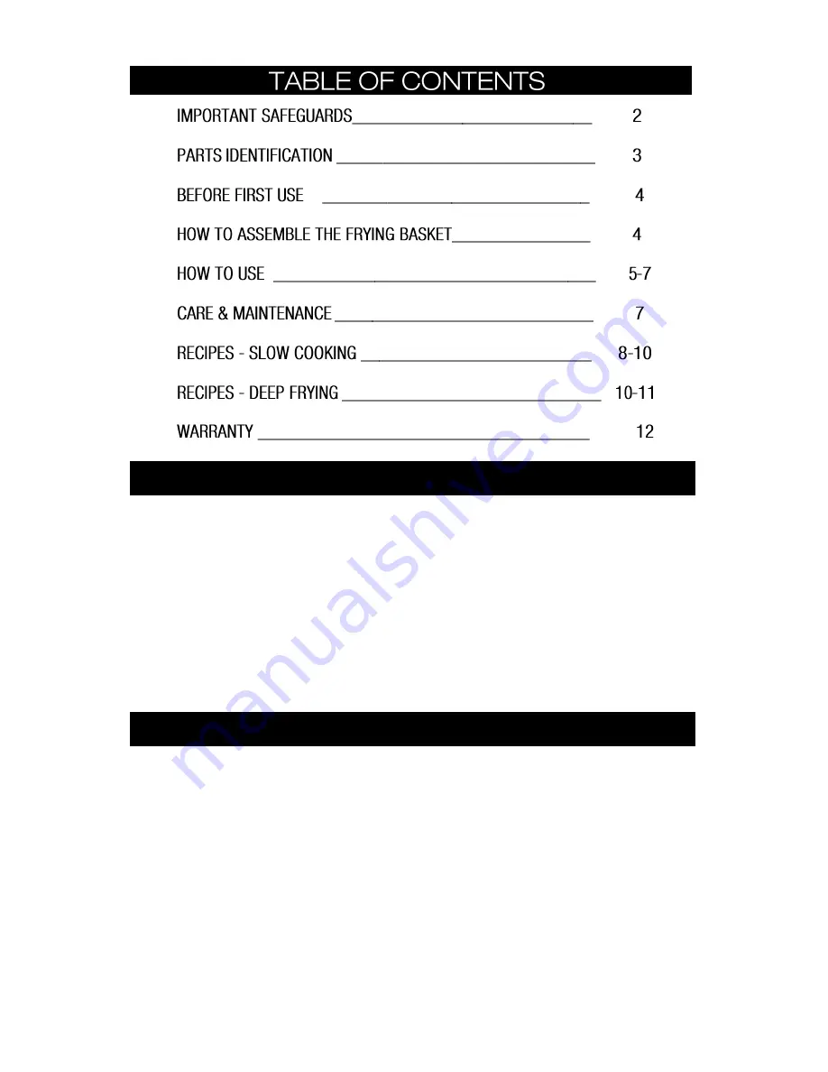 Maximatic Elite Cuisine EDF-1300M Instruction Manual Download Page 2