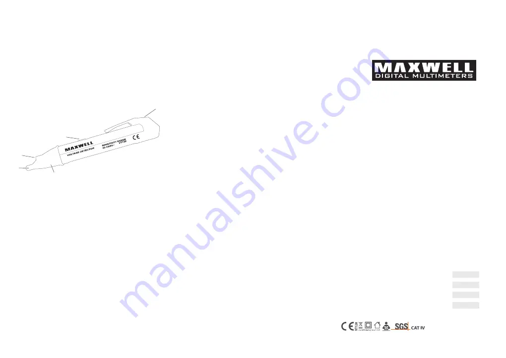 Maxwell Digital Multimeters 25818 User Manual Download Page 1