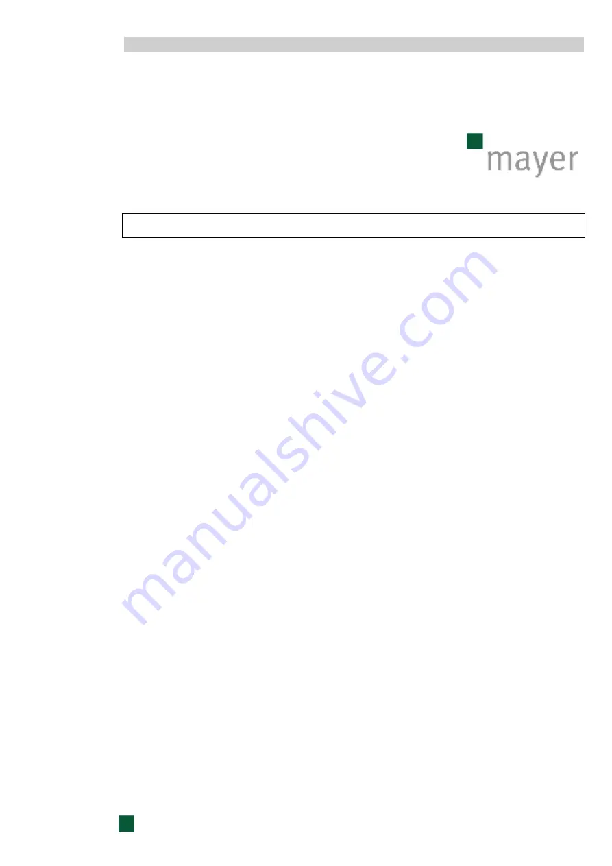 Mayer TM 2700 L Operating Instructions Manual Download Page 129