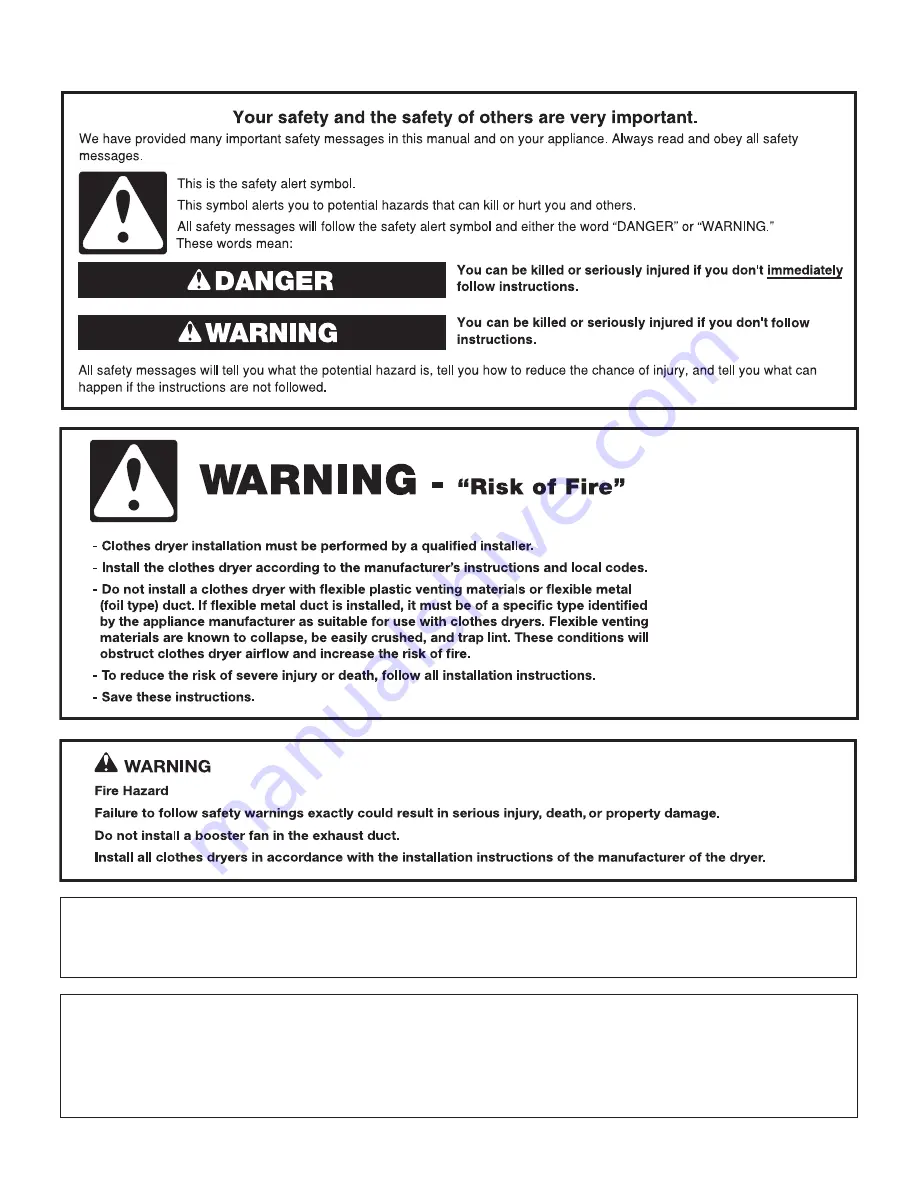 Maytag Commercial MGDP575GW Installation Instructions Manual Download Page 2