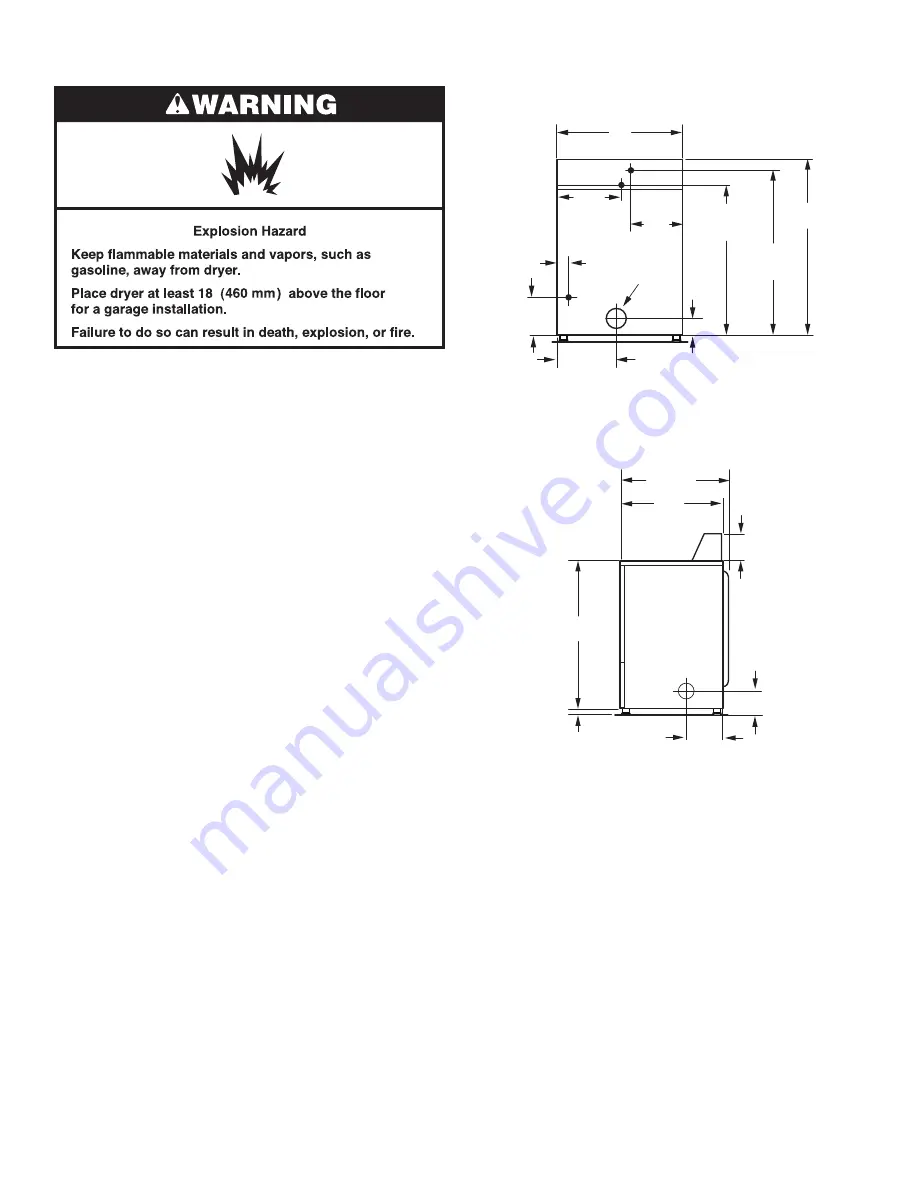 Maytag Commercial MGDP575GW Installation Instructions Manual Download Page 6