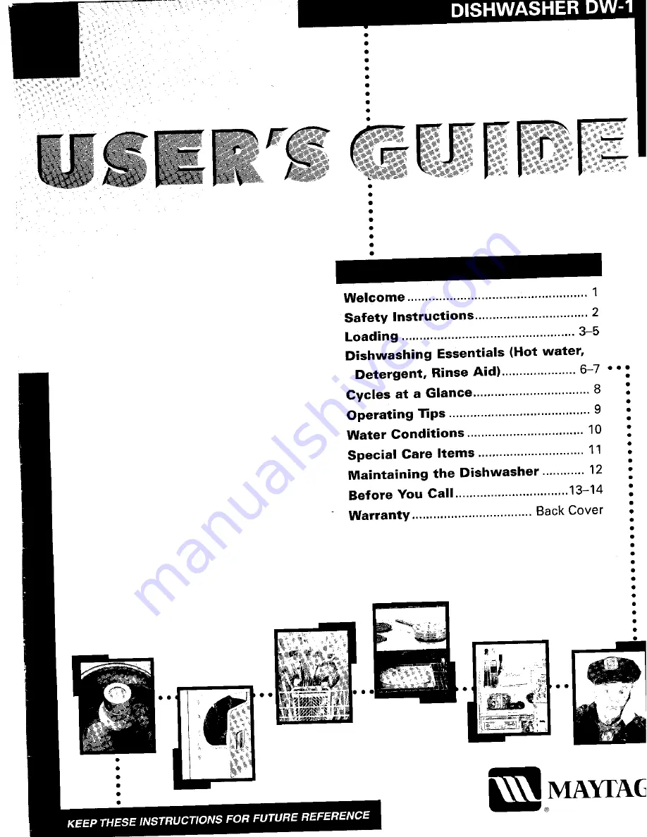 Maytag 9902 User Manual Download Page 1