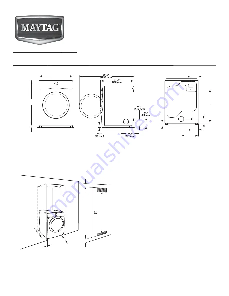 Maytag Bravos MEDB750Y Скачать руководство пользователя страница 1