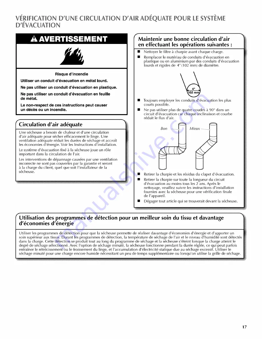 Maytag Bravos MEDX600XW0 Use And Care Manual Download Page 17