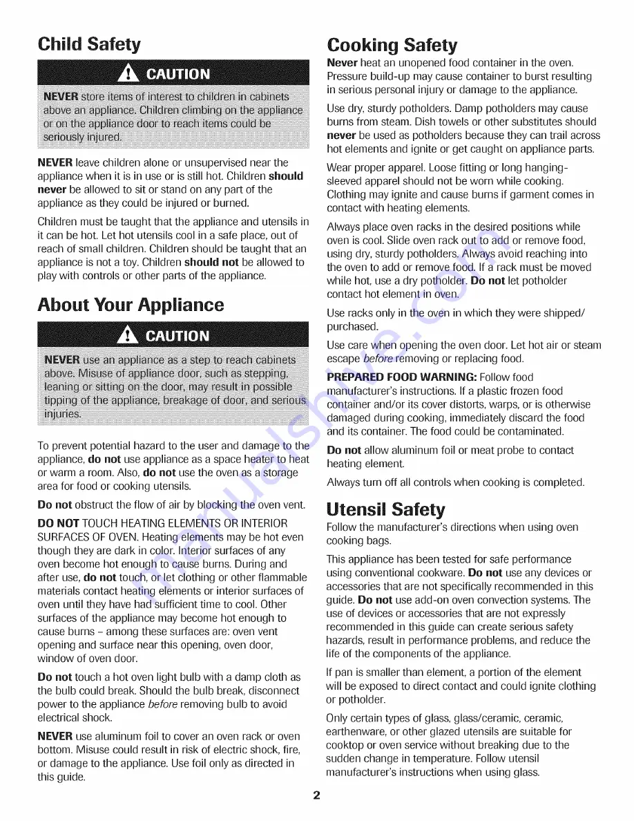 Maytag Cooktop Use And Care Manual Download Page 3