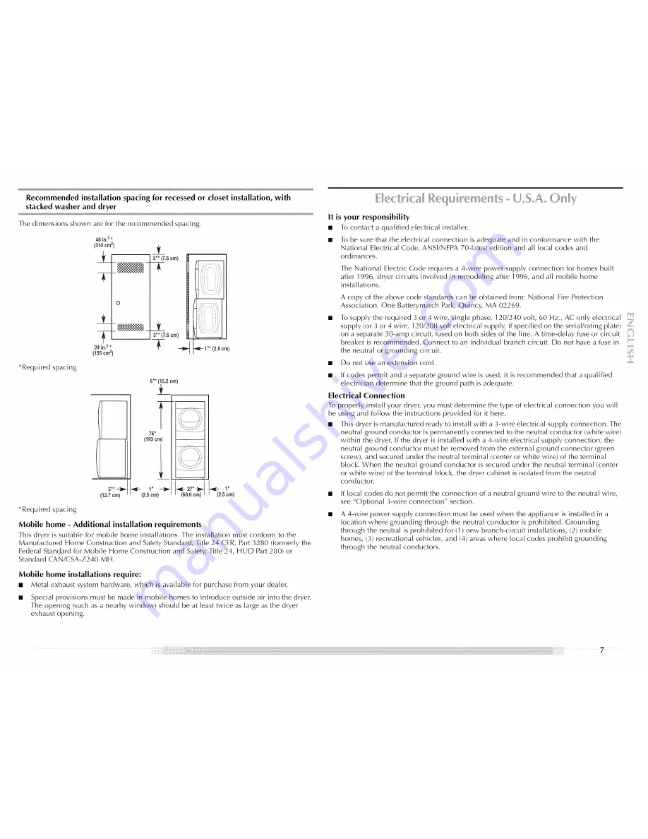 Maytag Epic MED9800TK Скачать руководство пользователя страница 7