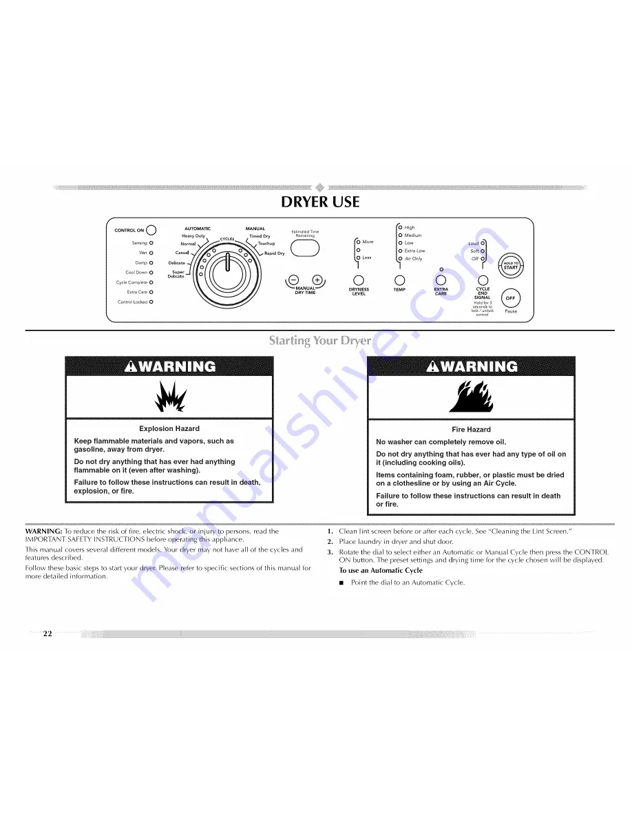 Maytag Epic MED9800TK Скачать руководство пользователя страница 22