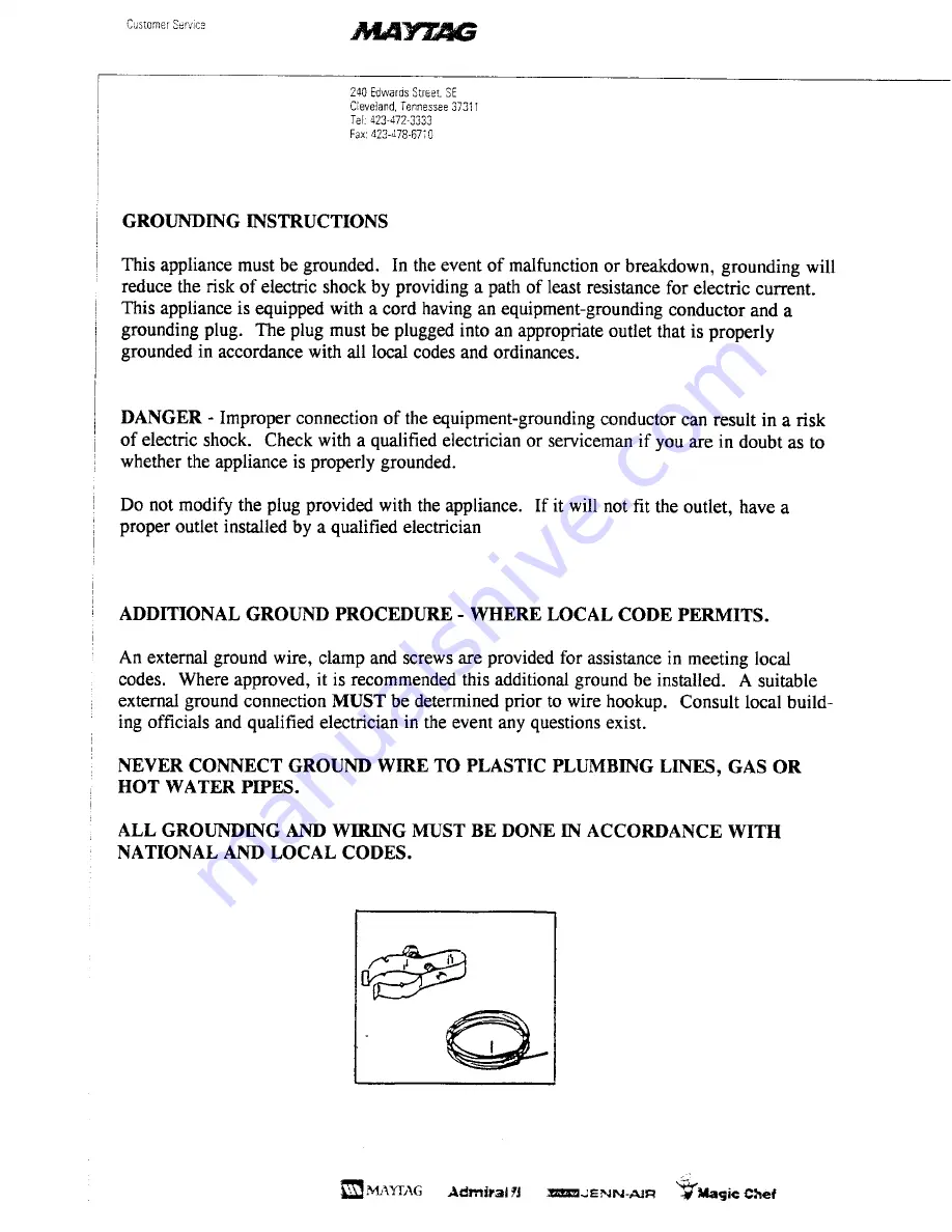 Maytag LDE7804 Installation Instructions Manual Download Page 12