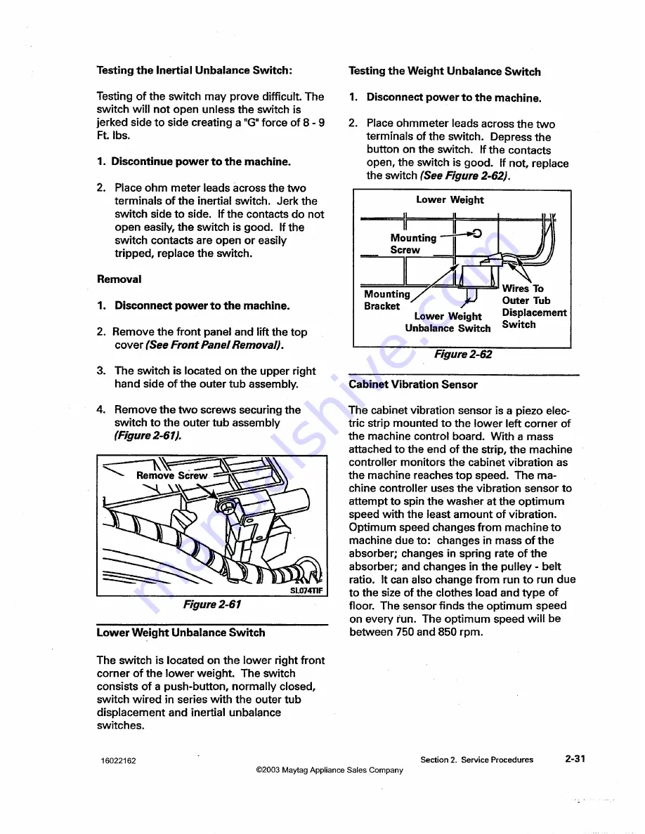 Maytag MAH14PD Service Manual Download Page 49