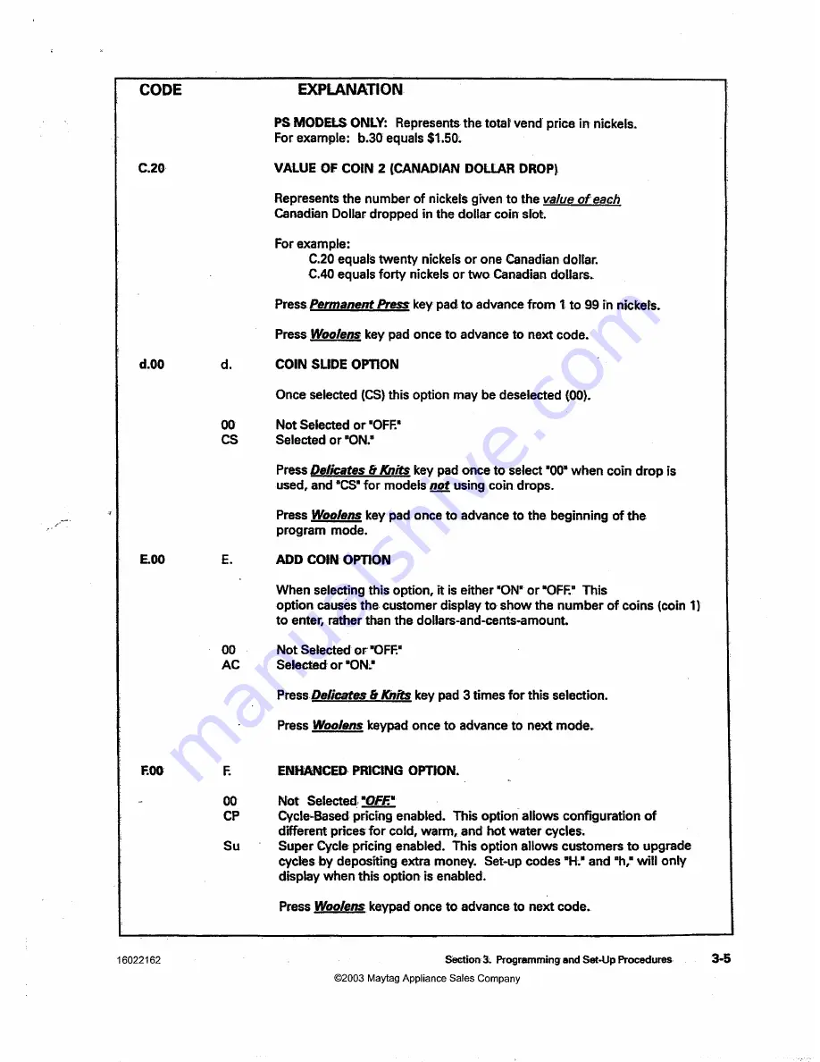 Maytag MAH14PD Service Manual Download Page 55