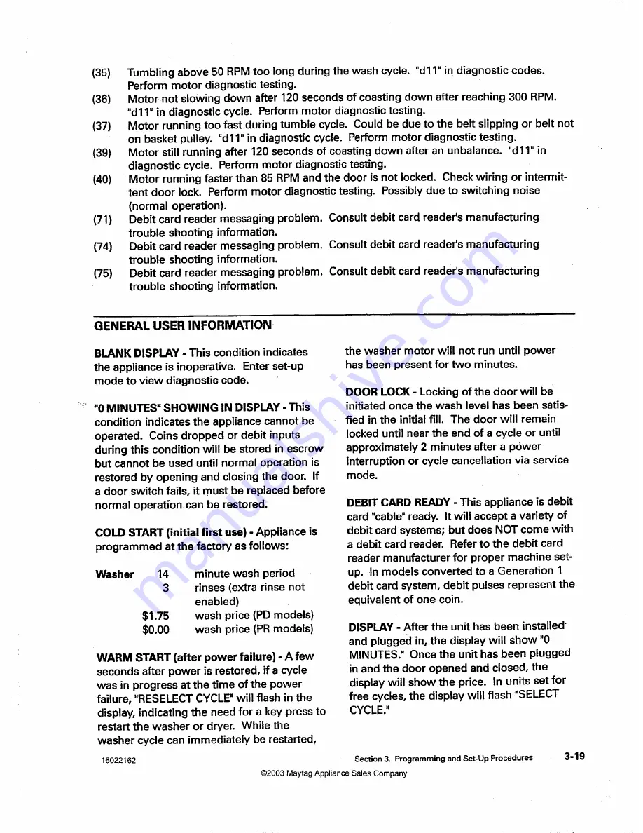 Maytag MAH14PD Service Manual Download Page 69