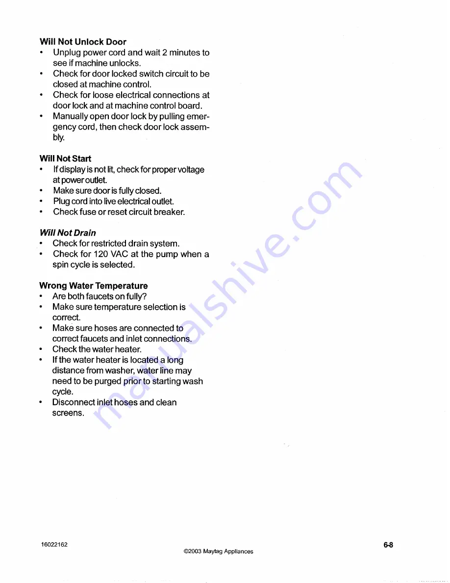 Maytag MAH14PD Service Manual Download Page 116