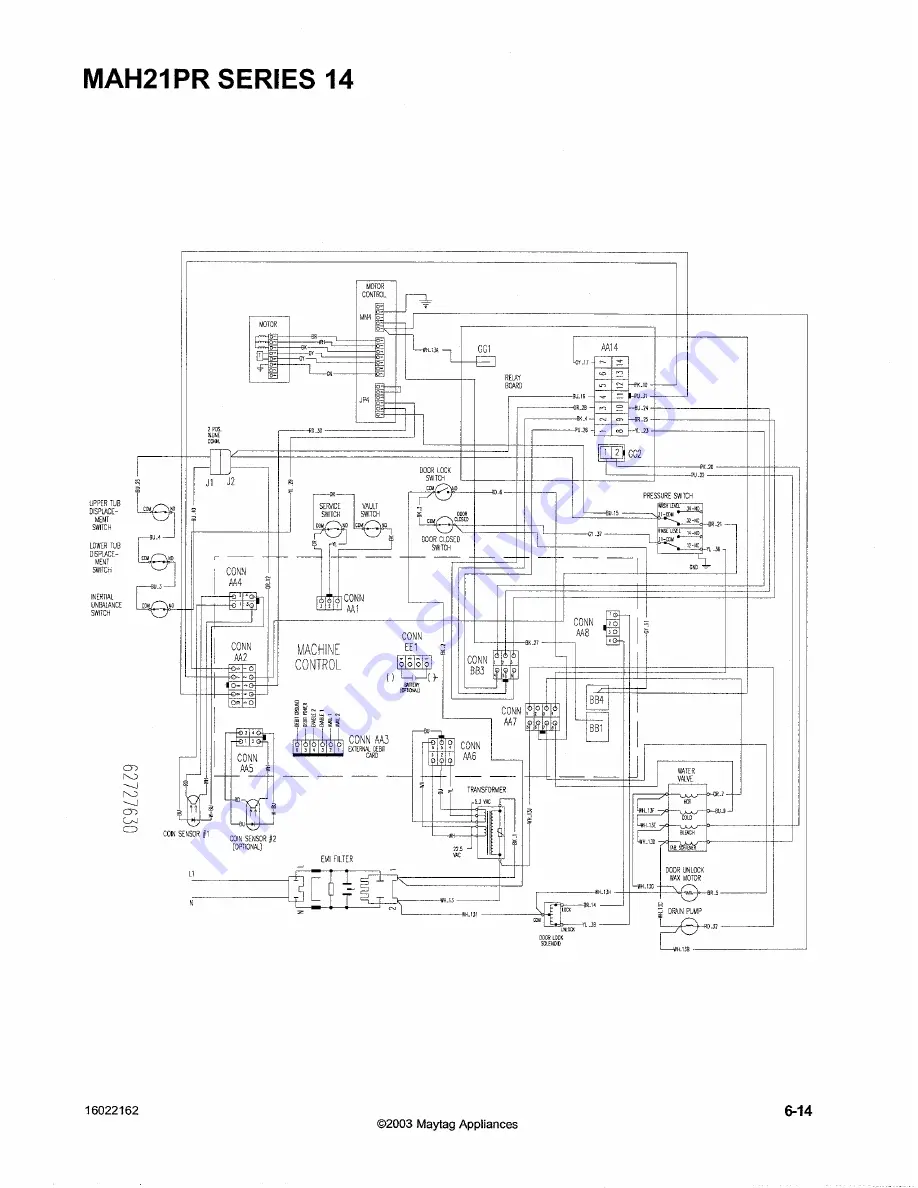 Maytag MAH14PD Service Manual Download Page 122