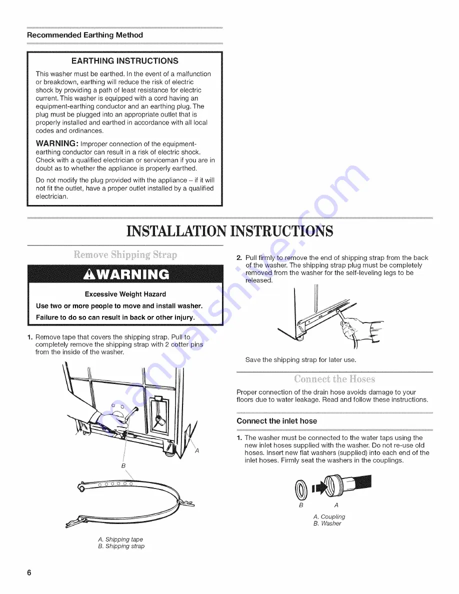 Maytag MAT14PD Installation Instructions Manual Download Page 6