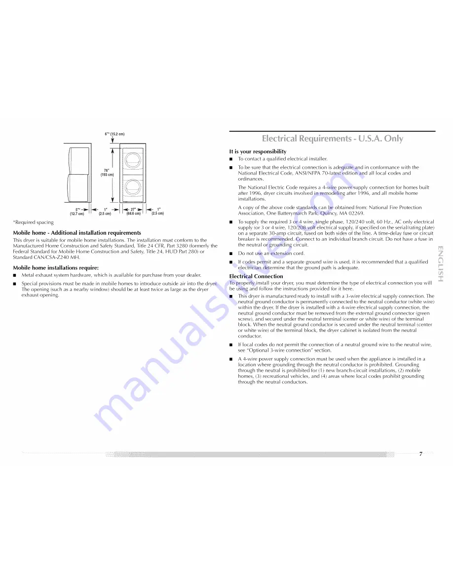 Maytag MED9700S - Electric Dryer Use And Care Manual Download Page 7