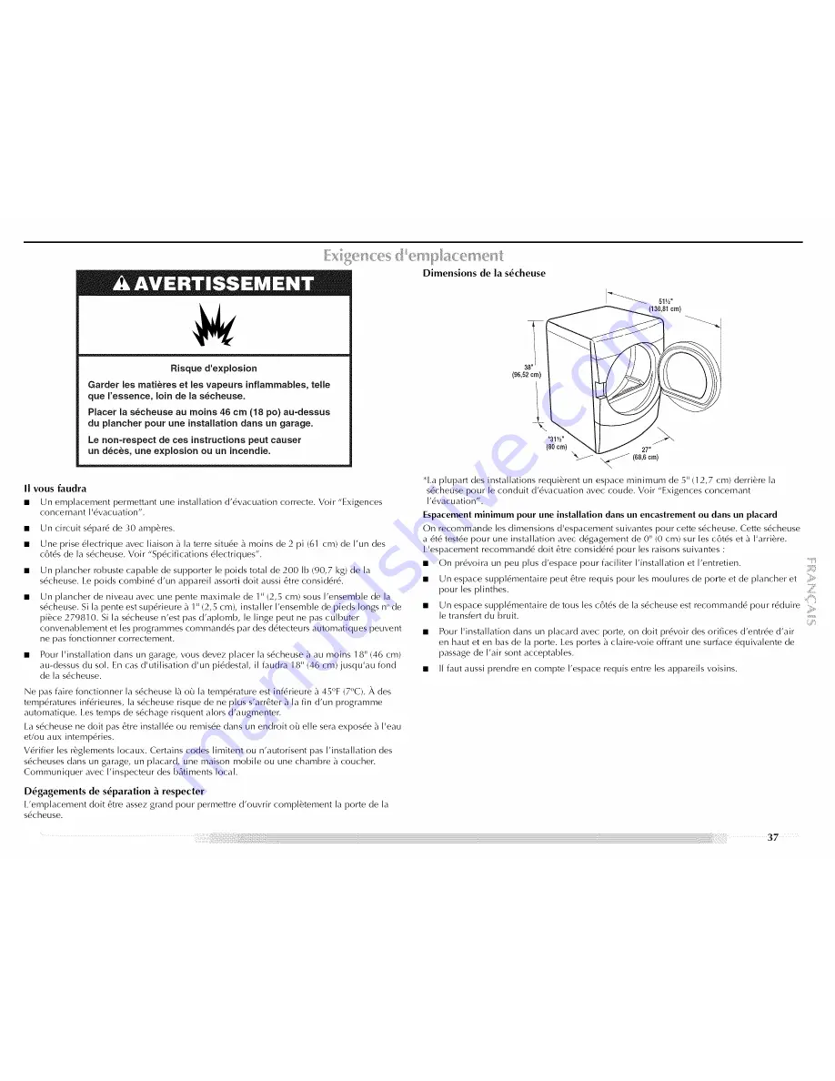 Maytag MED9700S - Electric Dryer Скачать руководство пользователя страница 37