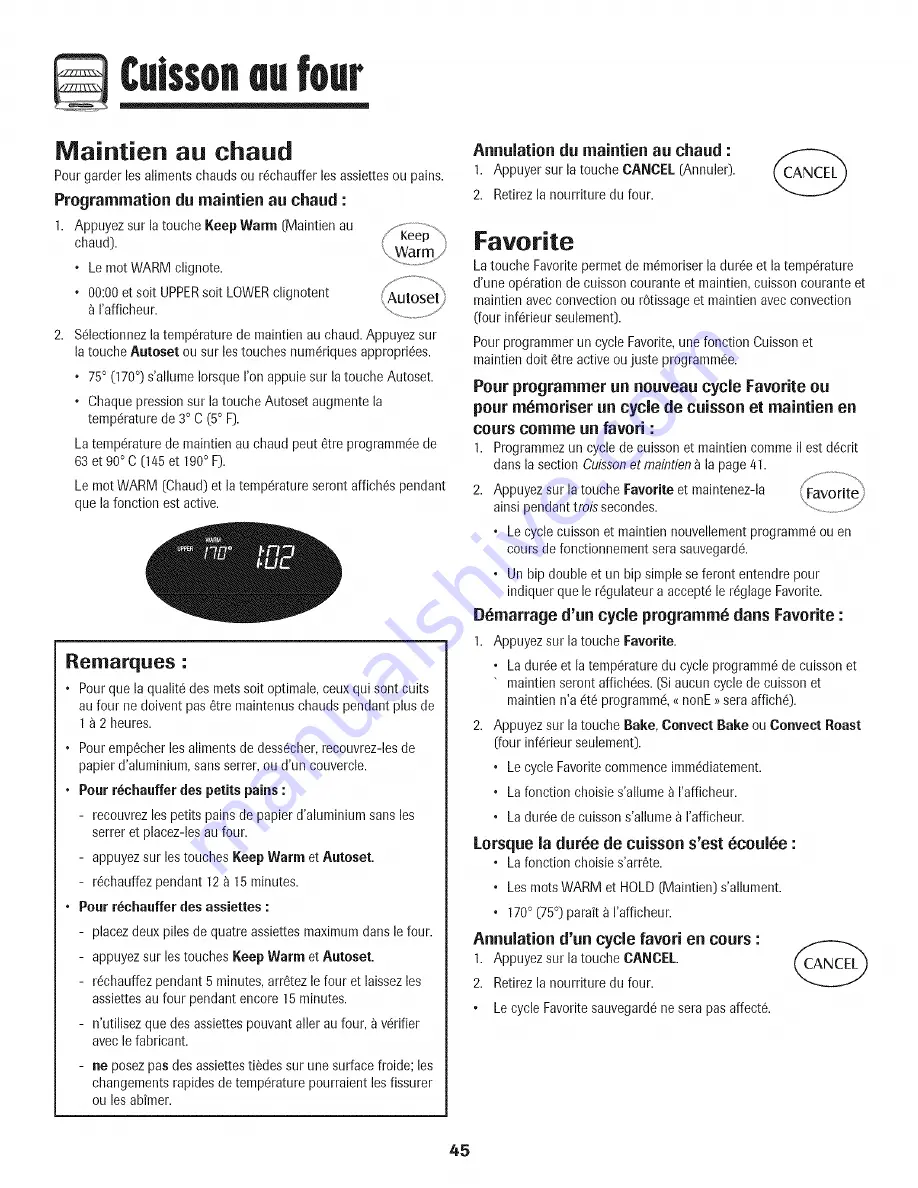 Maytag MER6875BAS - Convection Double Oven Range Use And Care Manual Download Page 46