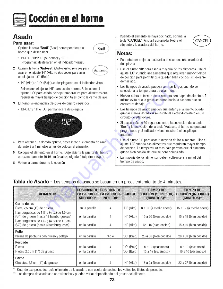 Maytag MER6875BAS - Convection Double Oven Range Use And Care Manual Download Page 74