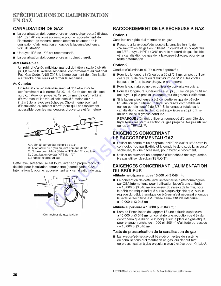 Maytag MGT3800XW0 Installation Instructions Manual Download Page 30