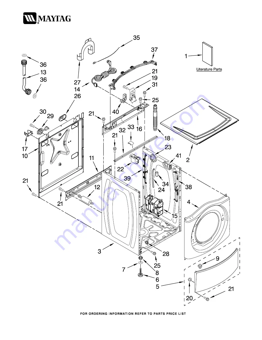 Maytag MHWZ400TB00 Parts List Download Page 1