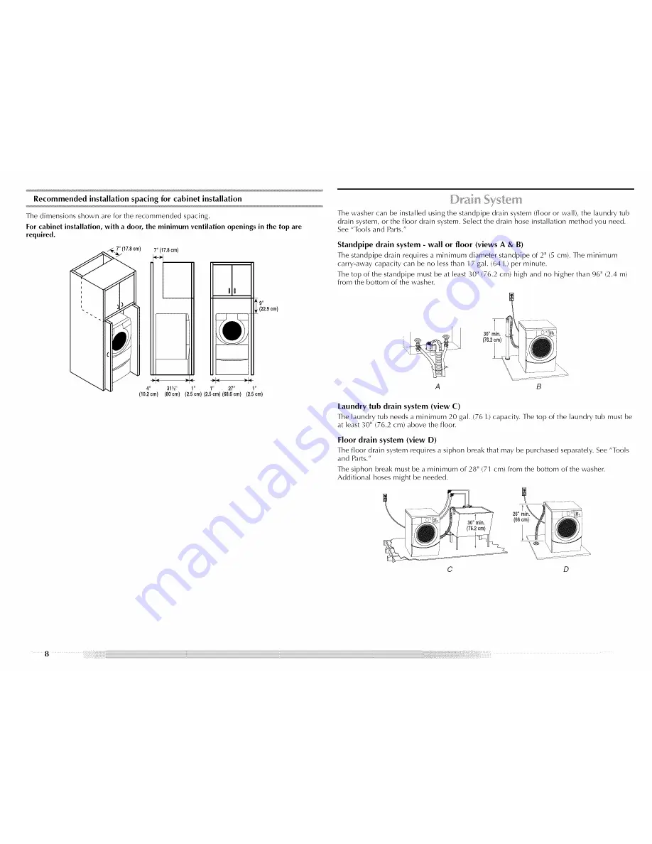 Maytag MHWZ600TE - Epic Z Front Load Washer Use And Care Manual Download Page 8