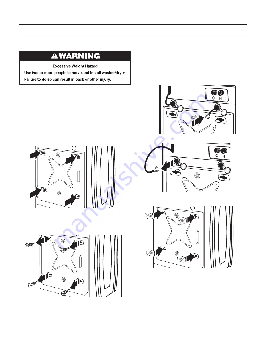 Maytag MLE20PDAYW Installation Instructions Manual Download Page 19