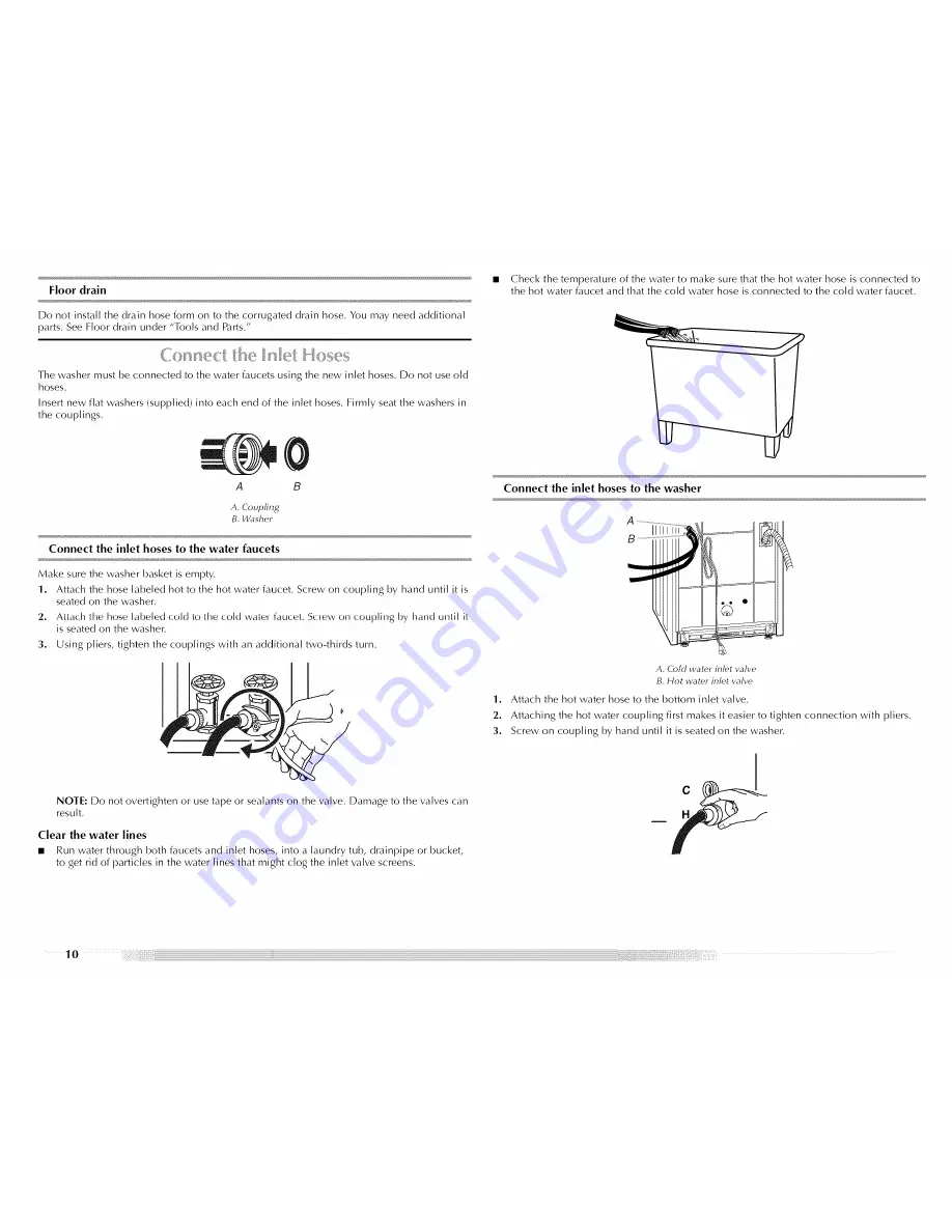 Maytag MTW5600TQ - Centennial Washer Use And Care Manual Download Page 10