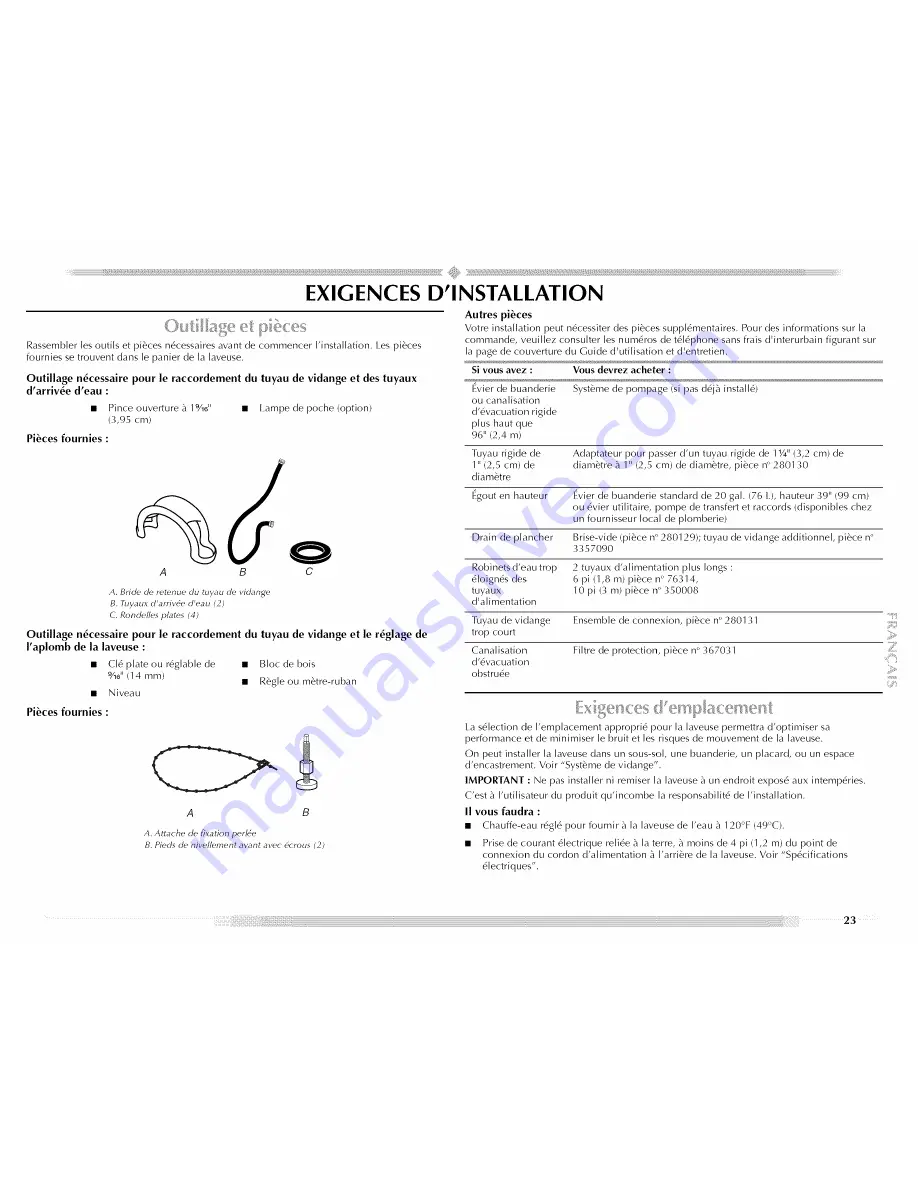 Maytag MTW5600TQ - Centennial Washer Use And Care Manual Download Page 23