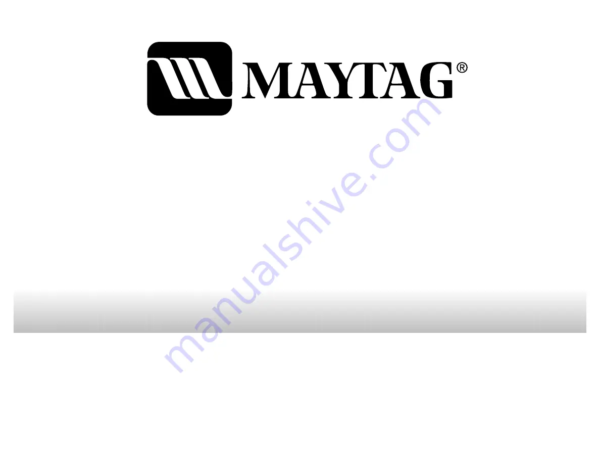 Maytag MTW5620TQ1 Скачать руководство пользователя страница 1