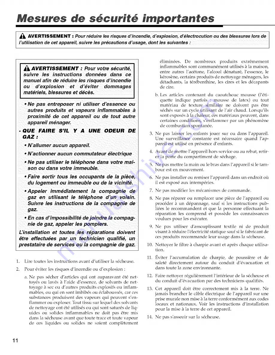 Maytag SDE5401AYW User Manual Download Page 12