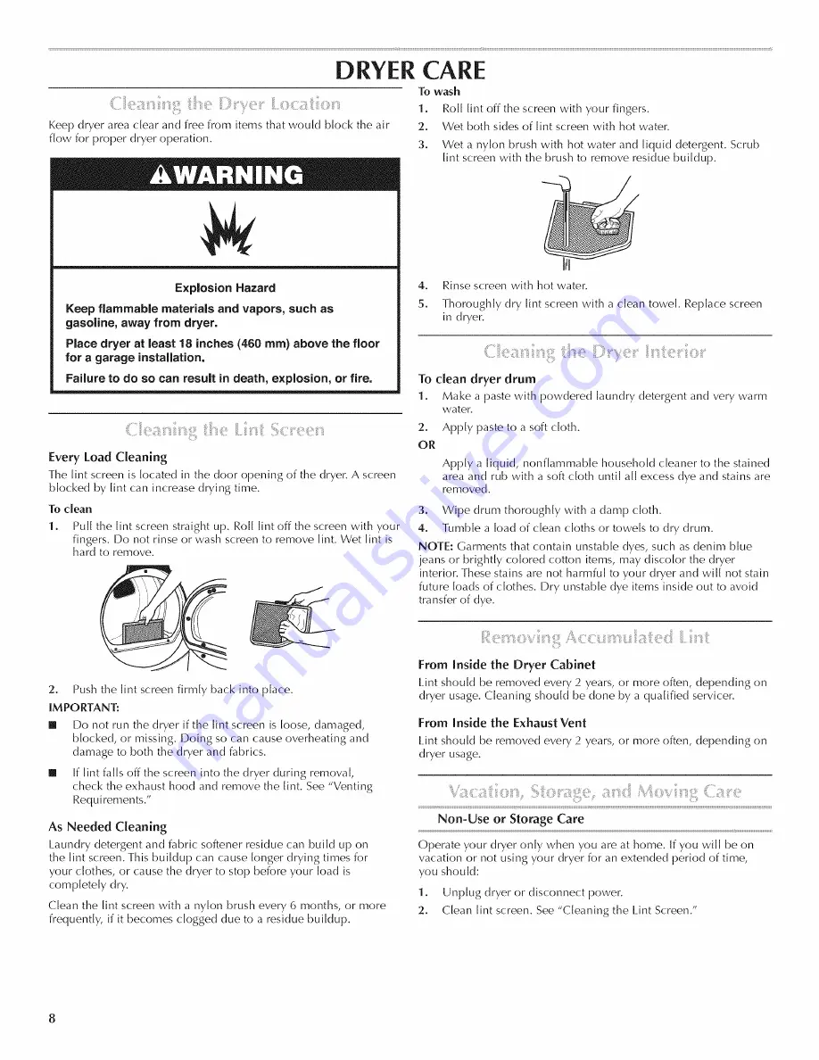 Maytag W10240878A Use & Care Manual Download Page 8