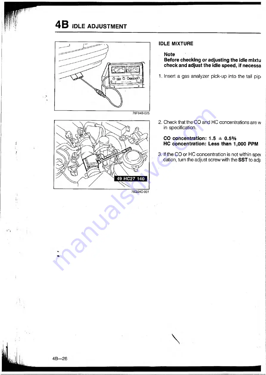 Mazda 626 1989 Скачать руководство пользователя страница 112